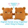 imageTeeTurtle  Plushmates  Magnetic Reversible Plushies that hold hands when happy  Calico Cat  Huggable and Soft Sensory Fidget Toy Stuffed Animals That Show Your Mood  Gift for Kids and AdultsBrown Bear
