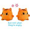 imageTeeTurtle  Plushmates  Magnetic Reversible Plushies that hold hands when happy  Calico Cat  Huggable and Soft Sensory Fidget Toy Stuffed Animals That Show Your Mood  Gift for Kids and AdultsOrange Tabby Cat