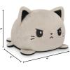 imageTeeTurtle  The Original Reversible Cat Plushie  Russian Blue Ninja Cat  Cute Sensory Fidget Stuffed Animals That Show Your MoodBlack  Gray Cat