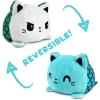 imageTeeTurtle  The Original Reversible Cat Plushie  Russian Blue Ninja Cat  Cute Sensory Fidget Stuffed Animals That Show Your MoodBlue  White Mercat