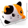 imageTeeTurtle  The Original Reversible Cat Plushie  Russian Blue Ninja Cat  Cute Sensory Fidget Stuffed Animals That Show Your MoodHappy  Angry Calico Cat