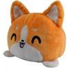 imageTeeTurtle  The Original Reversible Cat Plushie  Russian Blue Ninja Cat  Cute Sensory Fidget Stuffed Animals That Show Your MoodHappy  Angry Corgi