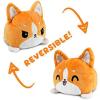 imageTeeTurtle  The Original Reversible Cat Plushie  Russian Blue Ninja Cat  Cute Sensory Fidget Stuffed Animals That Show Your MoodHappy  Angry Corgi