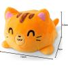 imageTeeTurtle  The Original Reversible Cat Plushie  Russian Blue Ninja Cat  Cute Sensory Fidget Stuffed Animals That Show Your MoodHappy  Angry Orange Tabby