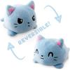 imageTeeTurtle  The Original Reversible Cat Plushie  Russian Blue Ninja Cat  Cute Sensory Fidget Stuffed Animals That Show Your MoodHappy  Angry Russian Blue Cat