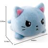 imageTeeTurtle  The Original Reversible Cat Plushie  Russian Blue Ninja Cat  Cute Sensory Fidget Stuffed Animals That Show Your MoodHappy  Angry Russian Blue Cat