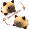 imageTeeTurtle  The Original Reversible Cat Plushie  Russian Blue Ninja Cat  Cute Sensory Fidget Stuffed Animals That Show Your MoodHappy  Angry Siamese Cat