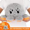 imageTeeTurtle  The Original Reversible Panda Plushie  BIG ampamp Red Panda  Cute Sensory Fidget Stuffed Animals That Show Your MoodGray  Jackolantern Spider