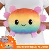 imageTeeTurtle  The Original Reversible Panda Plushie  BIG ampamp Red Panda  Cute Sensory Fidget Stuffed Animals That Show Your MoodGray  Rainbow Axolotl