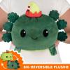 imageTeeTurtle  The Original Reversible Panda Plushie  BIG ampamp Red Panda  Cute Sensory Fidget Stuffed Animals That Show Your MoodGreen Elf Axolotl