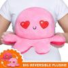 imageTeeTurtle  The Original Reversible Panda Plushie  BIG ampamp Red Panda  Cute Sensory Fidget Stuffed Animals That Show Your MoodLight Pink Love  Dark Pink Rage Octopus