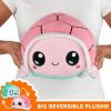 imageTeeTurtle  The Original Reversible Panda Plushie  BIG ampamp Red Panda  Cute Sensory Fidget Stuffed Animals That Show Your MoodPink  Aqua Turtle