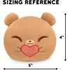 imageTeeturtle Glow in The Dark JackOLantern Cat 4quot Plushie  Halloween  Cute Kawaii Spooky Stuffed AnimalBrown Heart Bear