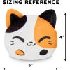 imageTeeturtle Glow in The Dark JackOLantern Cat 4quot Plushie  Halloween  Cute Kawaii Spooky Stuffed AnimalCalico Cat