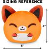 imageTeeturtle Glow in The Dark JackOLantern Cat 4quot Plushie  Halloween  Cute Kawaii Spooky Stuffed AnimalOrange and White Fox