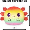 imageTeeturtle Glow in The Dark JackOLantern Cat 4quot Plushie  Halloween  Cute Kawaii Spooky Stuffed AnimalRainbow and Gray Axolotl