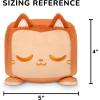 imageTeeturtle Glow in The Dark JackOLantern Cat 4quot Plushie  Halloween  Cute Kawaii Spooky Stuffed AnimalScented Bread Cat