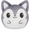 imageTeeturtle Glow in The Dark JackOLantern Cat 4quot Plushie  Halloween  Cute Kawaii Spooky Stuffed AnimalGray and White Wolf