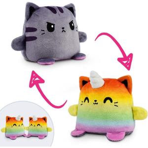 imageTeeTurtle  Plushmates  Magnetic Reversible Plushies that hold hands when happy  Calico Cat  Huggable and Soft Sensory Fidget Toy Stuffed Animals That Show Your Mood  Gift for Kids and AdultsCat  Kittencorn