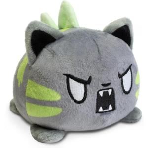 imageTeeTurtle  The Original Reversible Cat Plushie  Russian Blue Ninja Cat  Cute Sensory Fidget Stuffed Animals That Show Your MoodCatzilla