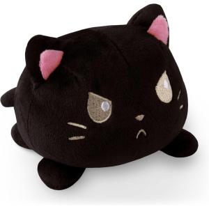 imageTeeTurtle  The Original Reversible Cat Plushie  Russian Blue Ninja Cat  Cute Sensory Fidget Stuffed Animals That Show Your MoodHappy  Angry Black Cat