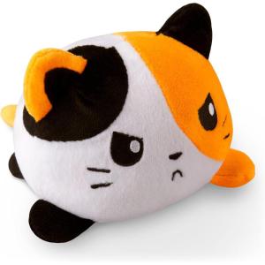 imageTeeTurtle  The Original Reversible Cat Plushie  Russian Blue Ninja Cat  Cute Sensory Fidget Stuffed Animals That Show Your MoodHappy  Angry Calico Cat