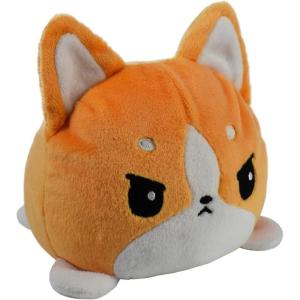 imageTeeTurtle  The Original Reversible Cat Plushie  Russian Blue Ninja Cat  Cute Sensory Fidget Stuffed Animals That Show Your MoodHappy  Angry Corgi