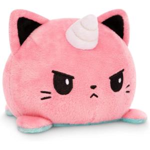 imageTeeTurtle  The Original Reversible Cat Plushie  Russian Blue Ninja Cat  Cute Sensory Fidget Stuffed Animals That Show Your MoodPink  Aqua Puppy  Kittencorn