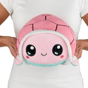 imageTeeTurtle  The Original Reversible Panda Plushie  BIG ampamp Red Panda  Cute Sensory Fidget Stuffed Animals That Show Your MoodPink  Aqua Turtle