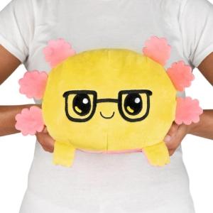 imageTeeTurtle  The Original Reversible Panda Plushie  BIG ampamp Red Panda  Cute Sensory Fidget Stuffed Animals That Show Your MoodYellow  Pink Axolotl Glasses