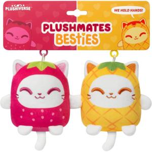 imageTeeTurtle Plushiverse  Plushmates Besties Keychain SetCat