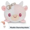 imageTeeTurtle  Plushie Charm Keychain  Happy Pink OctopusHappy Light Pink Cow