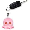 imageTeeTurtle  Plushie Charm Keychain  Happy Pink OctopusLove Pink Octopus