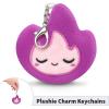 imageTeeTurtle  Plushie Charm Keychain  Happy Pink OctopusSleepy Purple Flame
