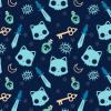 imageTeeTurtle  Plushie Tote Bag  Angel Cats  From the creators of the Original Reversible Octopus Plushie  Take Your Plush Pal Wherever You GoDark Blue Skull Cat