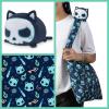 imageTeeTurtle  Plushie Tote Bag  Gray Forest Wolf  From the creators of the Original Reversible Octopus Plushie  Take Your Plush Pal Wherever You GoDark Blue Skull Cat