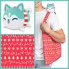 imageTeeTurtle  Plushie Tote Bag  Gray Forest Wolf  From the creators of the Original Reversible Octopus Plushie  Take Your Plush Pal Wherever You GoFestive Holiday Husky
