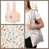 imageTeeTurtle  Plushie Tote Bag  Gray Forest Wolf  From the creators of the Original Reversible Octopus Plushie  Take Your Plush Pal Wherever You GoLight Brown Bunny
