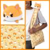 imageTeeTurtle  Plushie Tote Bag  Gray Forest Wolf  From the creators of the Original Reversible Octopus Plushie  Take Your Plush Pal Wherever You GoOrange Ramen Shiba