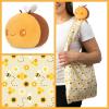 imageTeeTurtle  Plushie Tote Bag  Gray Forest Wolf  From the creators of the Original Reversible Octopus Plushie  Take Your Plush Pal Wherever You GoYellow Bee