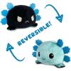 imageTeeTurtle  The Original Reversible Axolotl Plushie  Pink Sparkle  Gray  Cute Sensory Fidget Stuffed Animals That Show Your MoodBlue  Black Axolotl