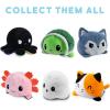 imageTeeTurtle  The Original Reversible Axolotl Plushie  Pink Sparkle  Gray  Cute Sensory Fidget Stuffed Animals That Show Your MoodBlue  Black Axolotl