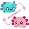 imageTeeTurtle  The Original Reversible Axolotl Plushie  Pink Sparkle  Gray  Cute Sensory Fidget Stuffed Animals That Show Your MoodPink  Blue Worried Axolotl
