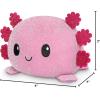 imageTeeTurtle  The Original Reversible Axolotl Plushie  Pink Sparkle  Gray  Cute Sensory Fidget Stuffed Animals That Show Your MoodPink  Purple Sparkle Axolotl