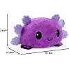 imageTeeTurtle  The Original Reversible Axolotl Plushie  Pink Sparkle  Gray  Cute Sensory Fidget Stuffed Animals That Show Your MoodPurple  Black Axolotl