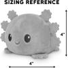 imageTeeTurtle  The Original Reversible Axolotl Plushie  Pink Sparkle  Gray  Cute Sensory Fidget Stuffed Animals That Show Your MoodPurple  Light Blue Axolotl