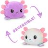 imageTeeTurtle  The Original Reversible Axolotl Plushie  Pink Sparkle  Gray  Cute Sensory Fidget Stuffed Animals That Show Your MoodPurple Tie Dye Axolotl