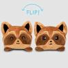 imageTeeTurtle  The Original Reversible Raccoon Plushie  Brown  Cute Sensory Fidget Stuffed Animals That Show Your Mood
