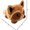 imageTeeTurtle  The Original Reversible Raccoon Plushie  Brown  Cute Sensory Fidget Stuffed Animals That Show Your Mood