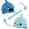 imageTeeTurtle  The Original Reversible Shark Plushie  Blue  Cute Sensory Fidget Stuffed Animals That Show Your MoodBlue Shark